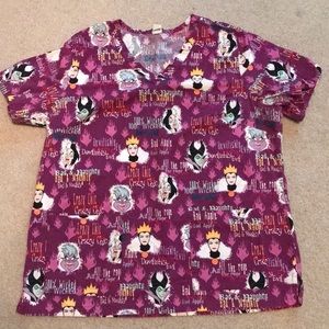 Disney Villain Scrub Top